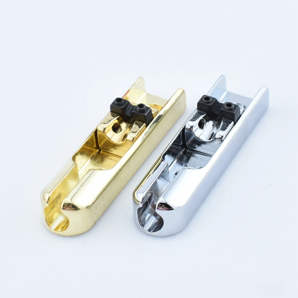 1 Set Chrome/Gold Single-String Bass Bridge With Lock Down For 4 Strings Electric Bass