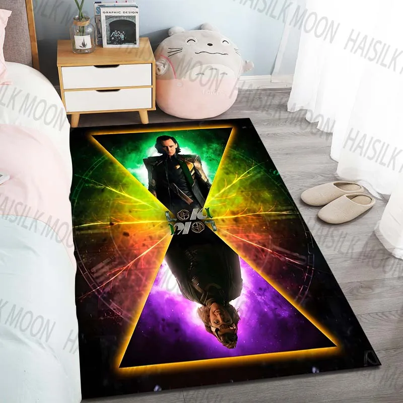 15 Sizes Marvel movie Loki Pattern Carpets for Living Room Bedroom Sofa Floor Mat  Anti-slip Rugs Kid's Room Play Mat for Gifts