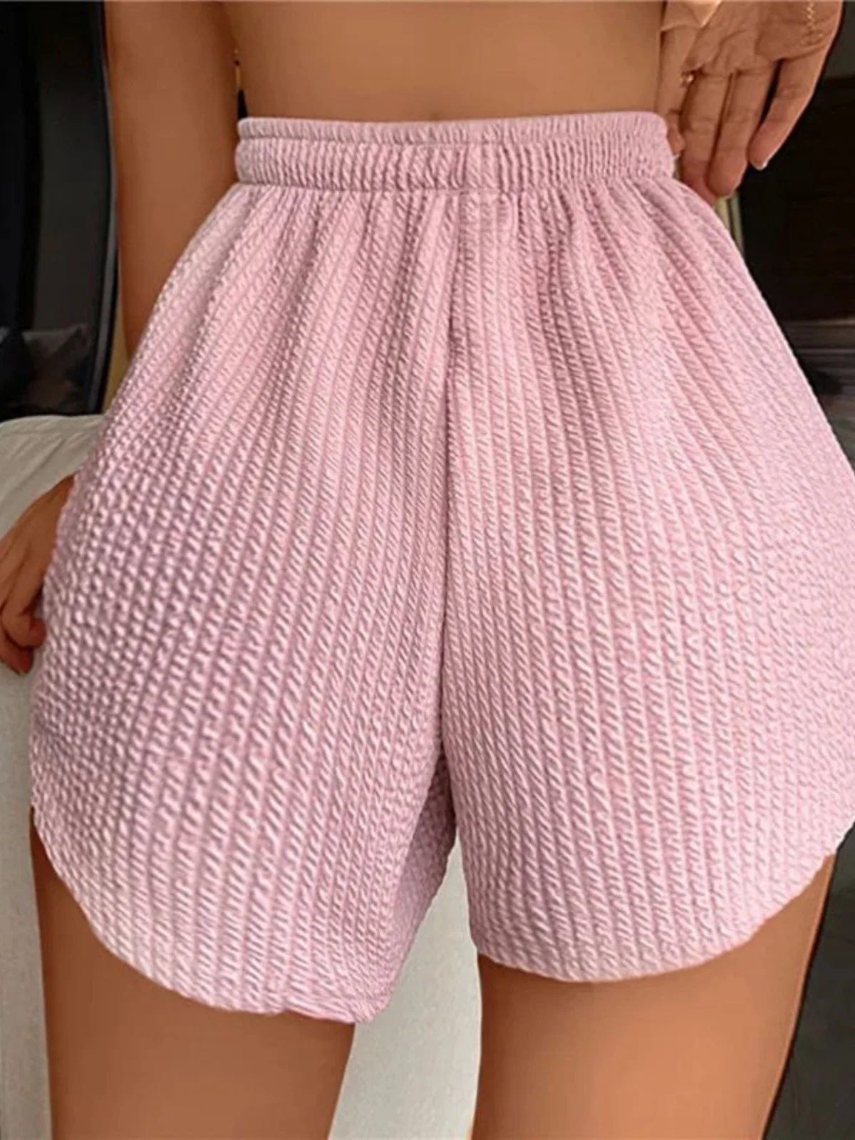 ارتفاع الخصر Dstring التخسيس orts المرأة الشارع Sle عارضة السراويل البطن التحكم الصيف جمع Faionable orts