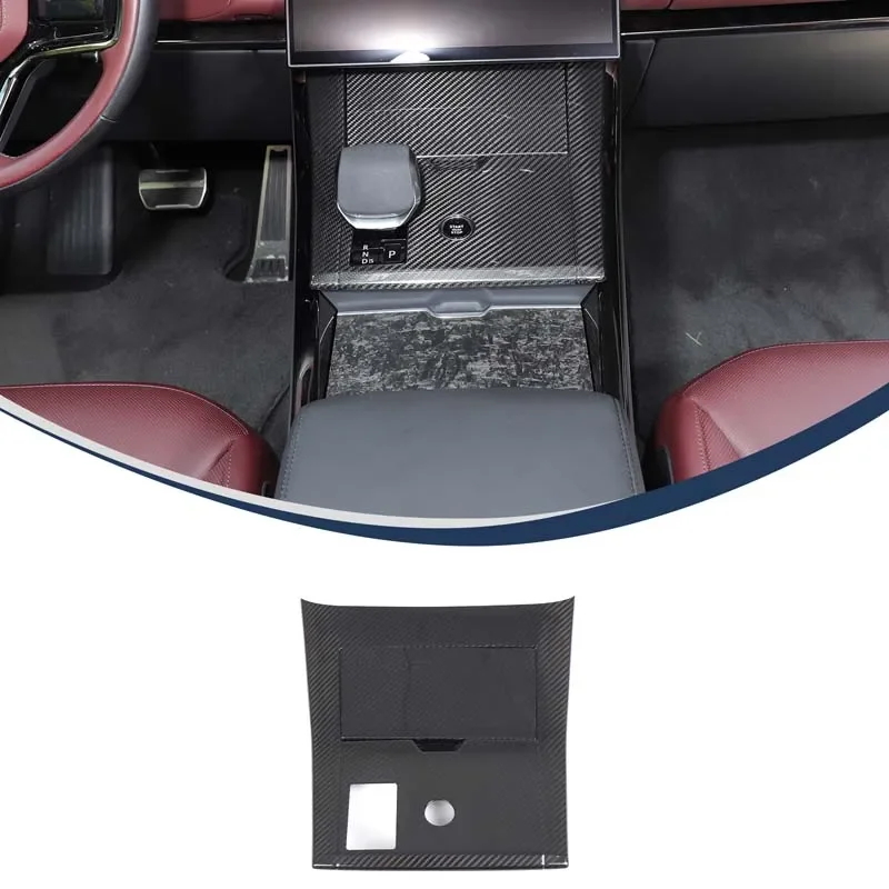 For Land Rover Range Rover Sports 2024+ Real carbon fiber Car Car Central Control Gear Panel Decorative Stickers Car Accessories