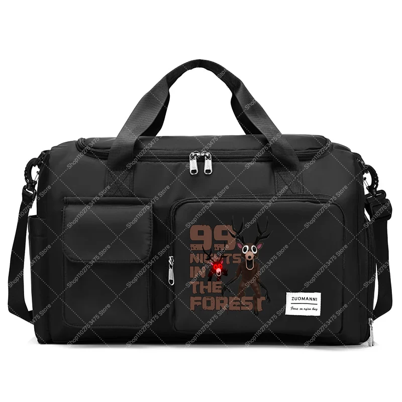 Game 99 Nights in The Forest Travel Bag Boy Adult Fashion Printed Fitness Tote Cartoon Cute Crossbody Bags Storage Pouch Gifts