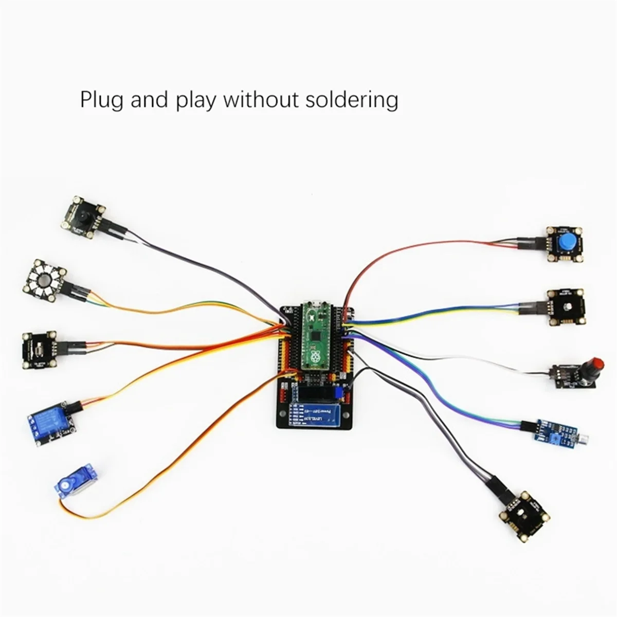 สำหรับบอร์ดขยายเซ็นเซอร์ Pico GPIO อินเตอร์เฟซที่หลากหลายฟังก์ชัน PI Pico GPIO เซ็นเซอร์ฐาน