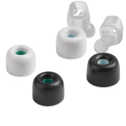 4Pcs Memory Foam Ear Tips for Sennheiser CX Plus/CX500BT Earbuds Eartips Ture Wireless Earphone Tips 4-5mm