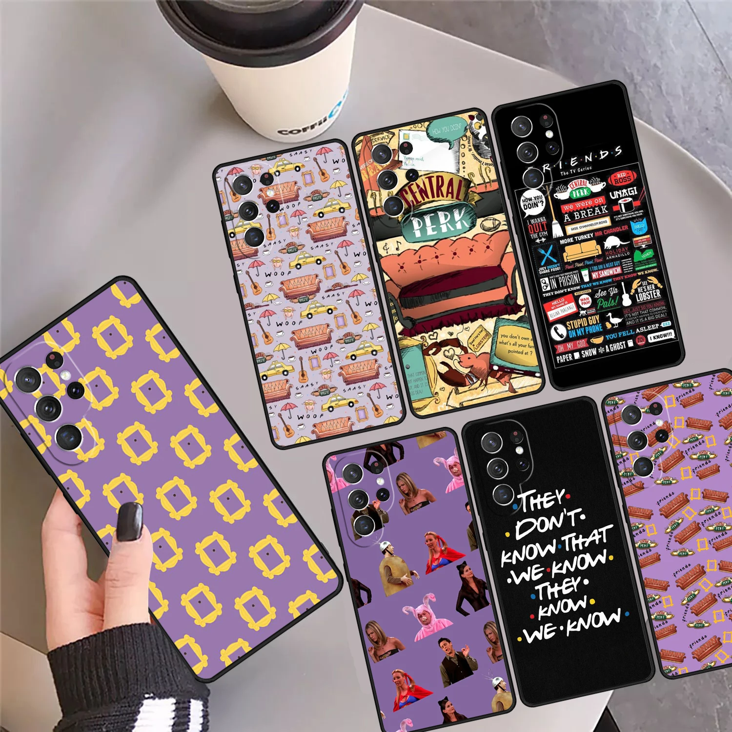 

Чехол для телефона «Друзья ТВ-шоу» Coque для Samsung Galaxy S24 S25 Ultra 23 S22 Plus S21 FE S20 Note 10 Pro Note 20 Ultra