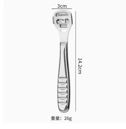 Stainless Steel Pedicure Knife Safe Foot Callus Remover Sharp Blade Cut Dead Skin Corn Cutter Foot Care Tool for Salon Home Use