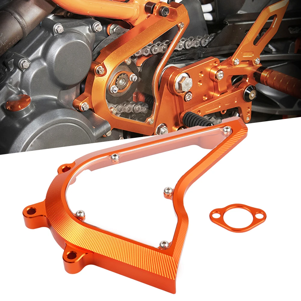 

Motorcycle Sprocket Cover Chain Guard Protector For ktm 390 Adventure 2020-2024 250 390 DUKE 250 390 2013-2023 2022 2021 2020