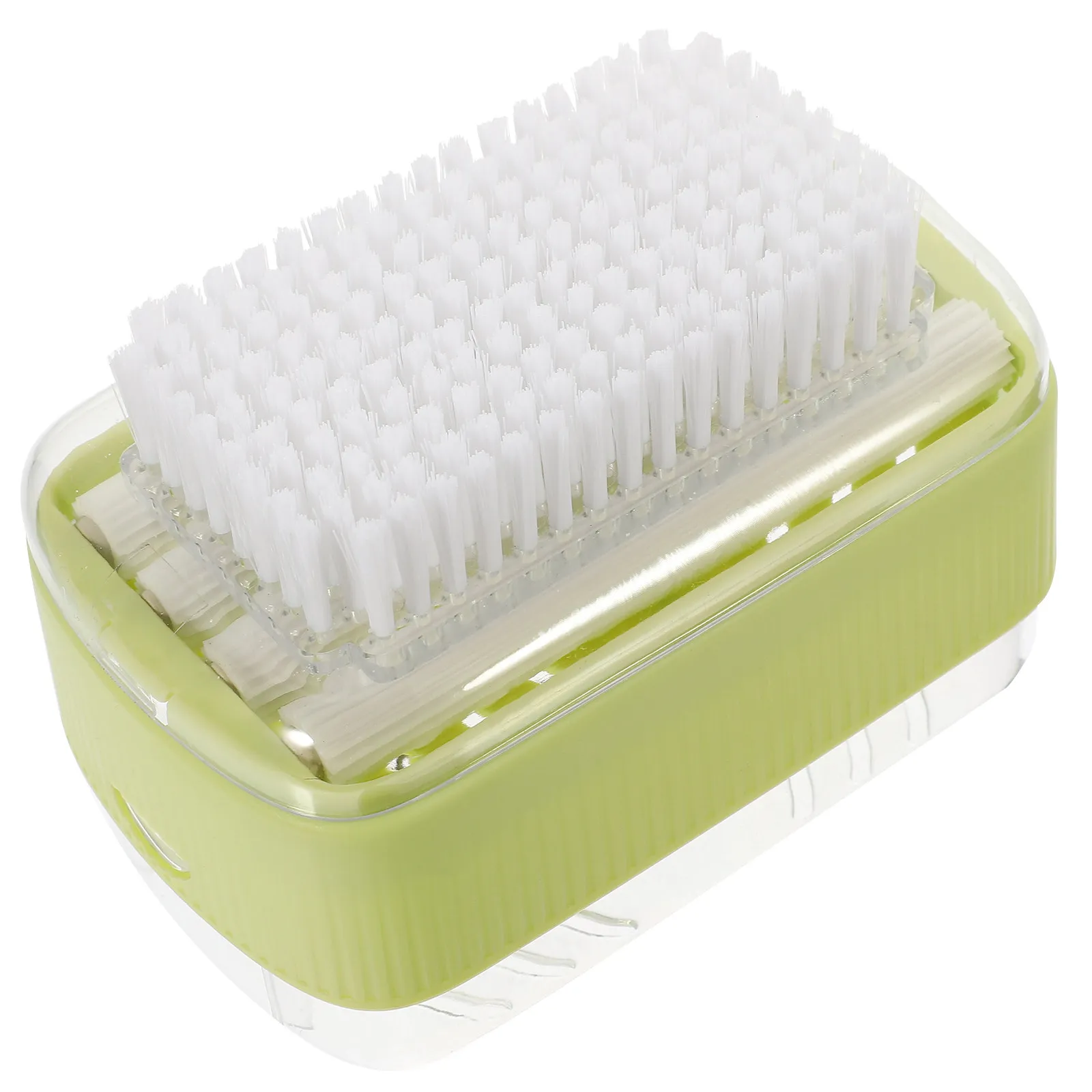 

Soap Box Foaming with Brush Roller Hands-Free Household Bubble Box Travel Soap Storage Foaming Dish Non-Slip Embossed Drainage