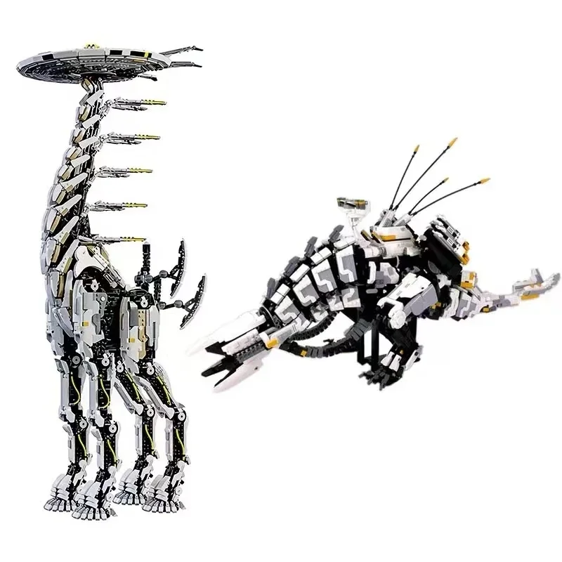 MOC Horizon Zero Dawned Long-necked Beast Action Figure Building Block Mechanical Monster Mech Constructor Bricks Toys Gifts