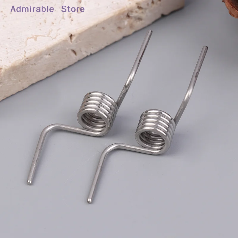 [W]2Pcs/Set Refrigerator Divider Door Hinge Spring Accessories Baffle Strong Stainless Steel Refrigerator Door Torsion Springs