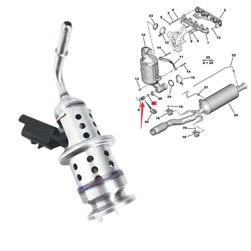 Válvula de bico injetor de combustível para carro, ureia 9802763880 para citroen c3 c4 ds3 ds4 ds5 berlingo 208 301 308 508 2008 3008