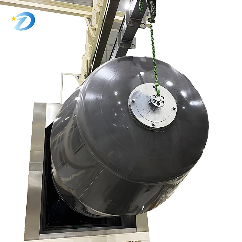 Mechanical Industry Mixing Barrel Automatic Painting Production Line Electrostatic Powder Spraying Equipment