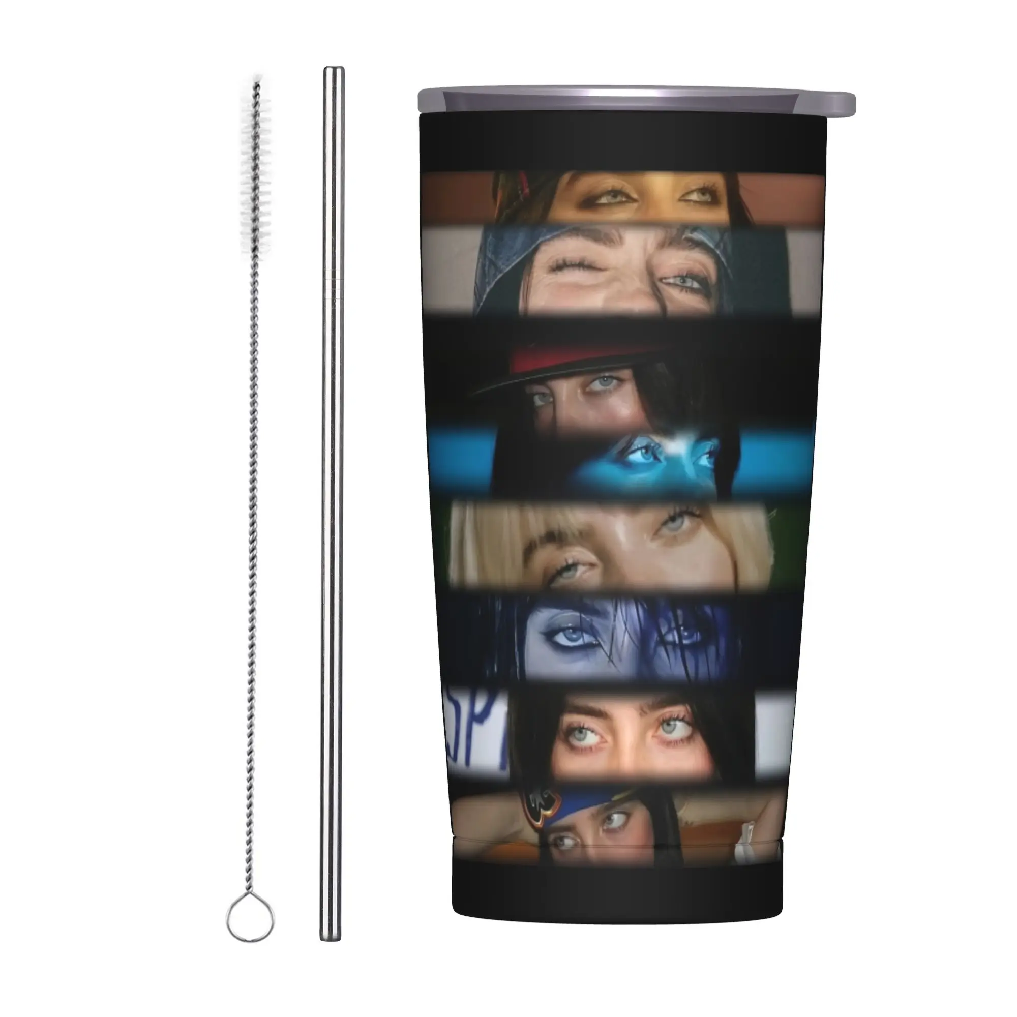 Singer Billies Tumbler Vacuum Insulated Coffee Cups with Lid Straw Office Home Mug Spill Proof
