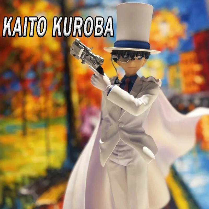 

25 см Детектив Конан Кайто Куроба ПВХ Аниме Фигурки Персонажей Модель Комплект Настольные Украшения Украшения Мальчик Коллекционные Игрушки Подарочная Коробка