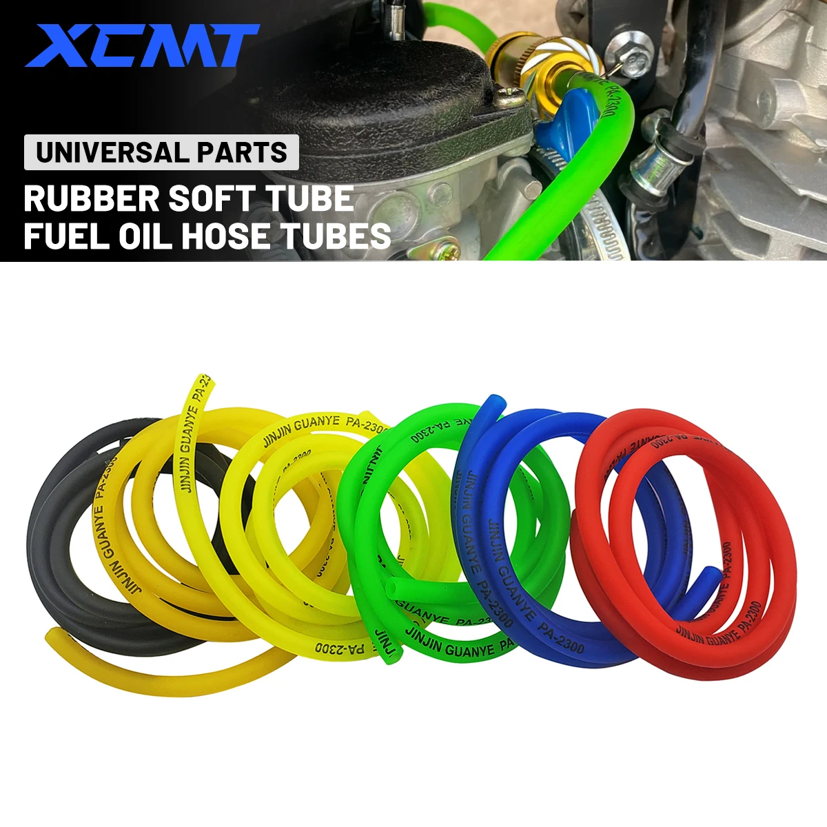 Motorcycle ATV Scooter 1M 3M 5M Universal Carburetor Rubber Pip Temperature Resistant Hose Gasoline Pipe Color Oil Pipe High