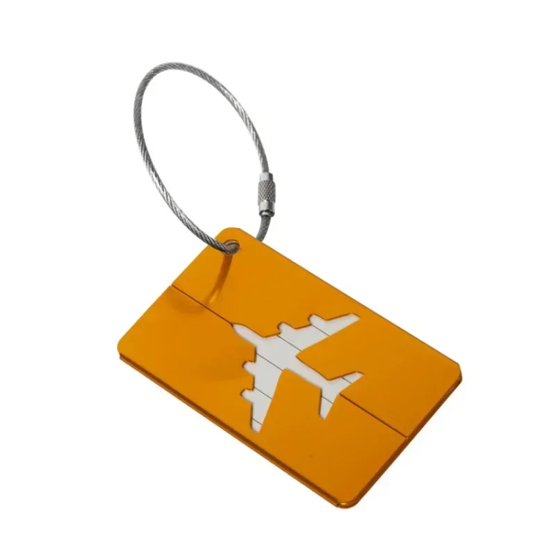 Reise Metall Gepäck anhänger Gepäck anhänger dauerhafte Gepäck identifikation mit Visitenkarte halter Mode Label Reise accessoires – Detail 14
