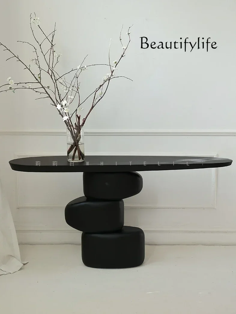 

Silent Style Console Tables Solid Wood Furniture Antique Style Console