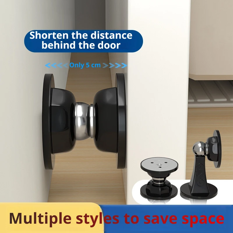 Heavy-Duty Silicone Magnetic Door Stopper Anti-Collision Mute Touch-Sensitive Door Holder for Hotel Home