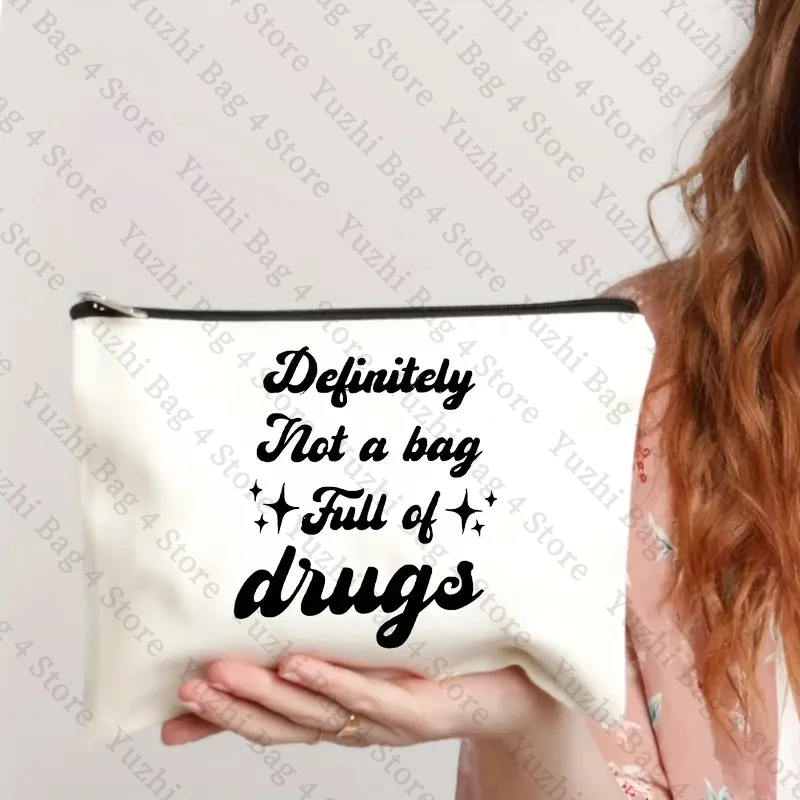 Funny Medication Kit Bag Pill Bags First Aid Chronic Illness Bag Large Capacity Toiletry Pouch Portable Cosmetic Organizer Bags