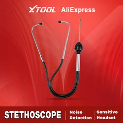 2024 Newest Cylinder Stethoscope For Car Engine Block Diagnostic Automotive Hearing Tool Anti-shocked Chromed-steel Stethoscope