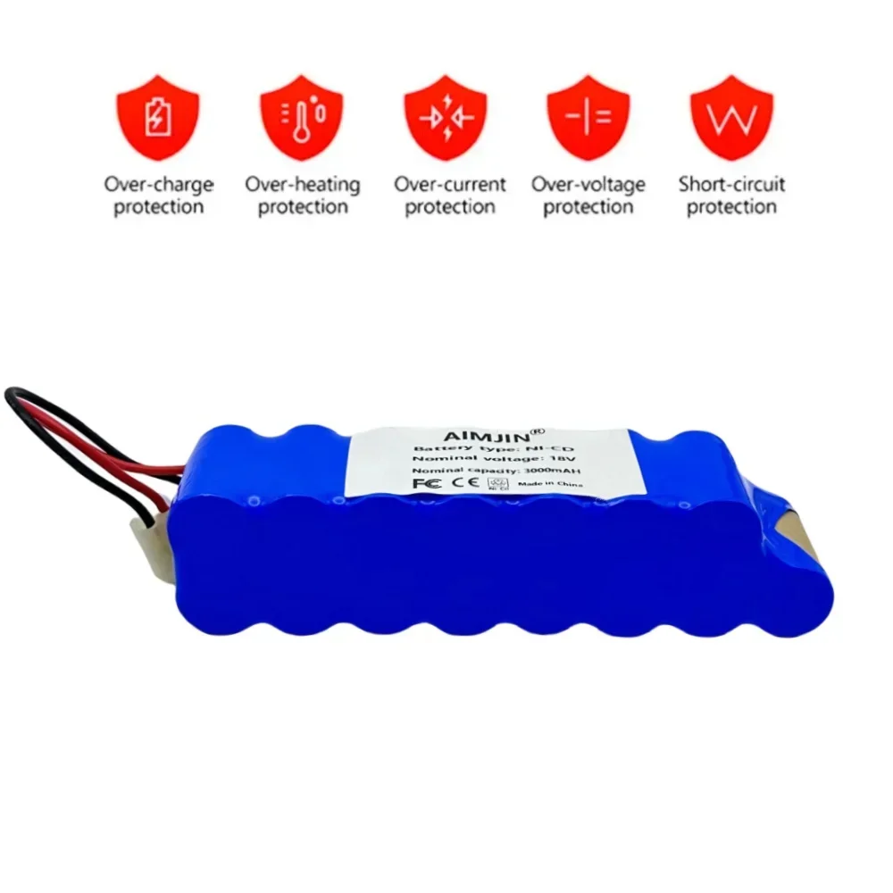 18 فولت بطارية حزمة 9000 مللي أمبير الأصلي Ni-CD قابلة للشحن مكنسة كهربائية استبدال بطاريات ل روينتا RH8771 لتيفال إعصار