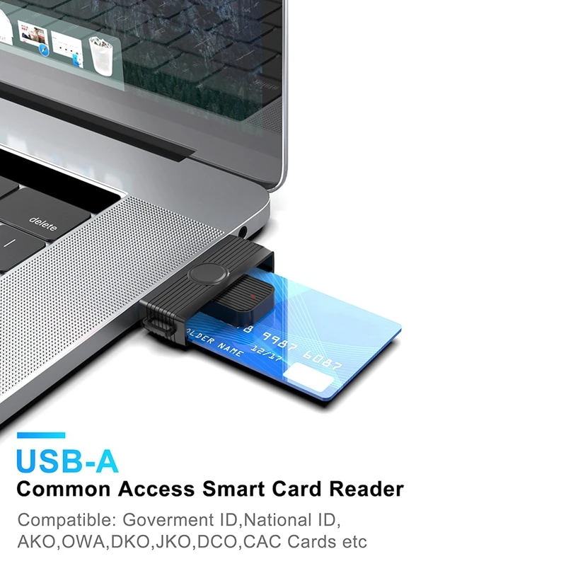 USB 2.0 Smart Card Reader Bank Card SIM CAC Cardreaders ID Card Reader Smart Card Reader For PC Computer