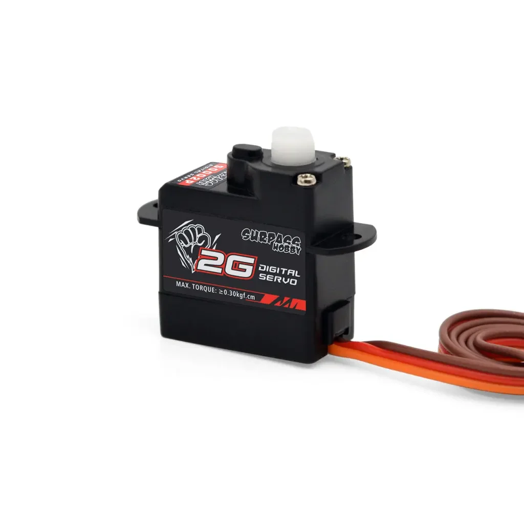 SURPASS HOBBY 2g 3,7g 4,3g 6g 8g Mini Servo Digital Metal Gear Motor Sin Núcleo para RC Micro coche Drone avión barco de ala fija Robot