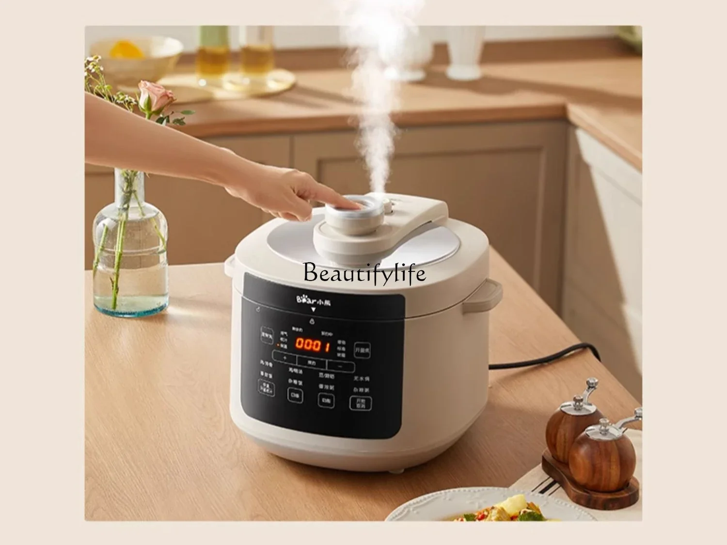 Electric pressure household double bladder pressure cooker 5 liters multi-function automatic rice cooker pressure cooker