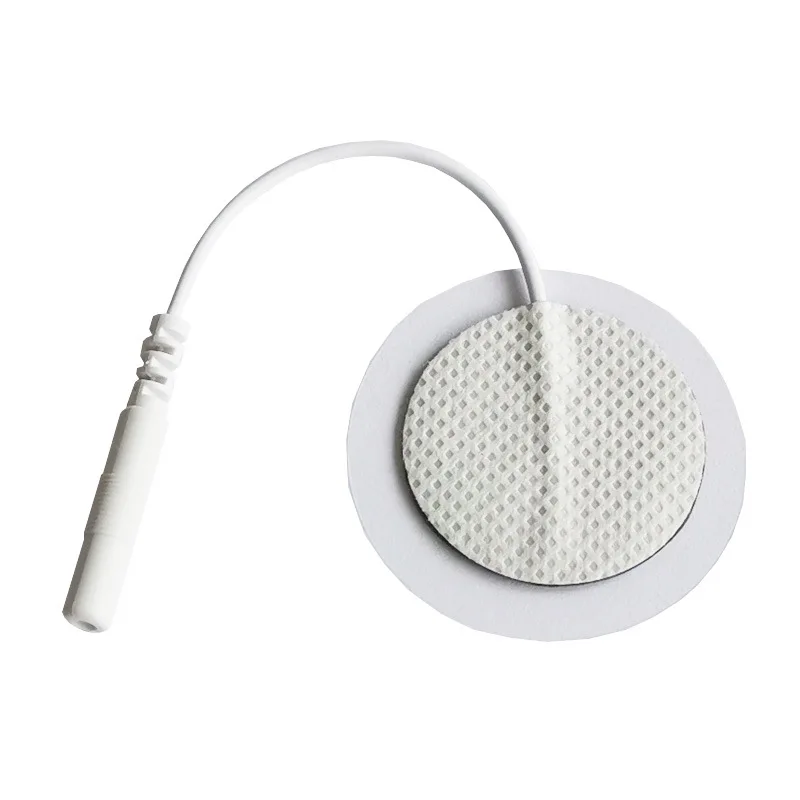 

100 Pieces TENS Electrodes Pads Size Diameter 3cm With Plug Hole 2.0mm For TENS/EMS Machines