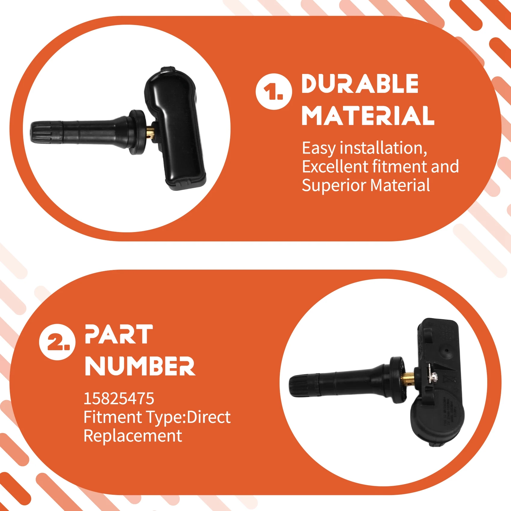 

A33K-4PCS 15825475 Tire Pressure Sensor For GMC Sierra Yukon Envoy Avalanche Suburban Cadillac Escalade 315Mhz