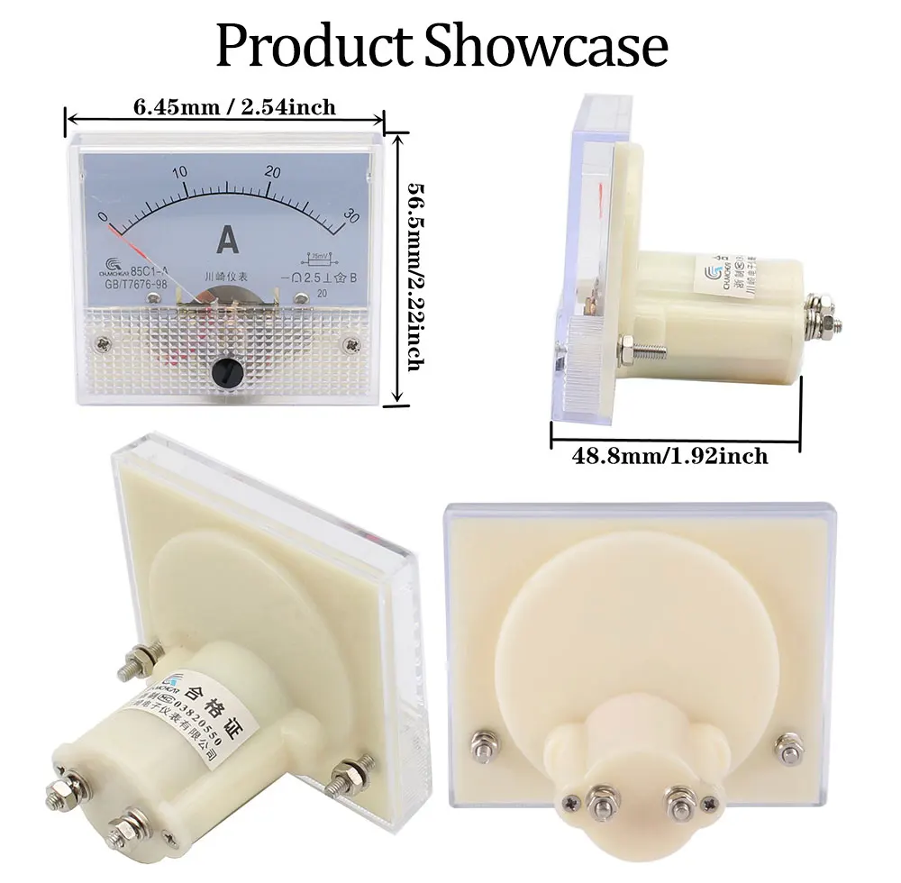 85L1-V AC Analog Voltage Meter Panel 3V 5V 10V 20V 50V 150V 250V 300V 500V Gauge Voltage Mechanical Voltmeter