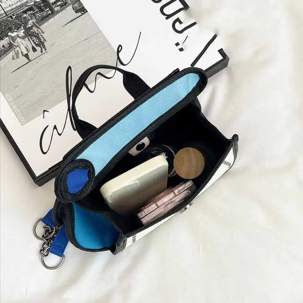 

Portable Cartoon Comic Crossbody Bag Canvas 2D Anime Chain Shoulder Bag Coin Purse Small Line Painting Messenger Bag Girls