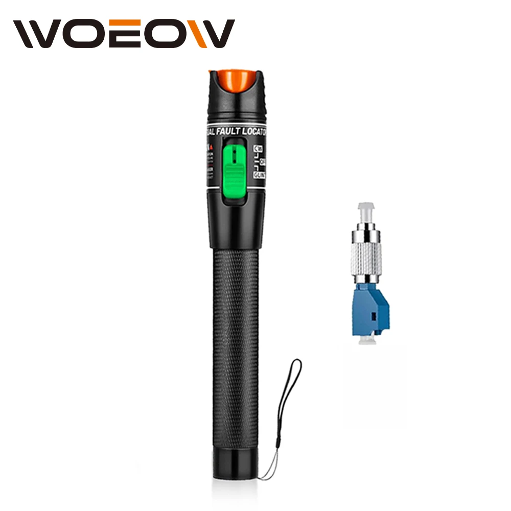 

WoeoW 30MW Visual Fault Locator Fiber Optic Tester 30KM VFL Fiber Optic Cable Tester Meter with FC to LC used for LC/FC/SC/ST