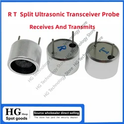 10PCS/Lot TCT40 10mm 40KHZ 10mm ultrasonic sensor probe 40KHz receiving and transmitting split black metal shell ranging TCT10