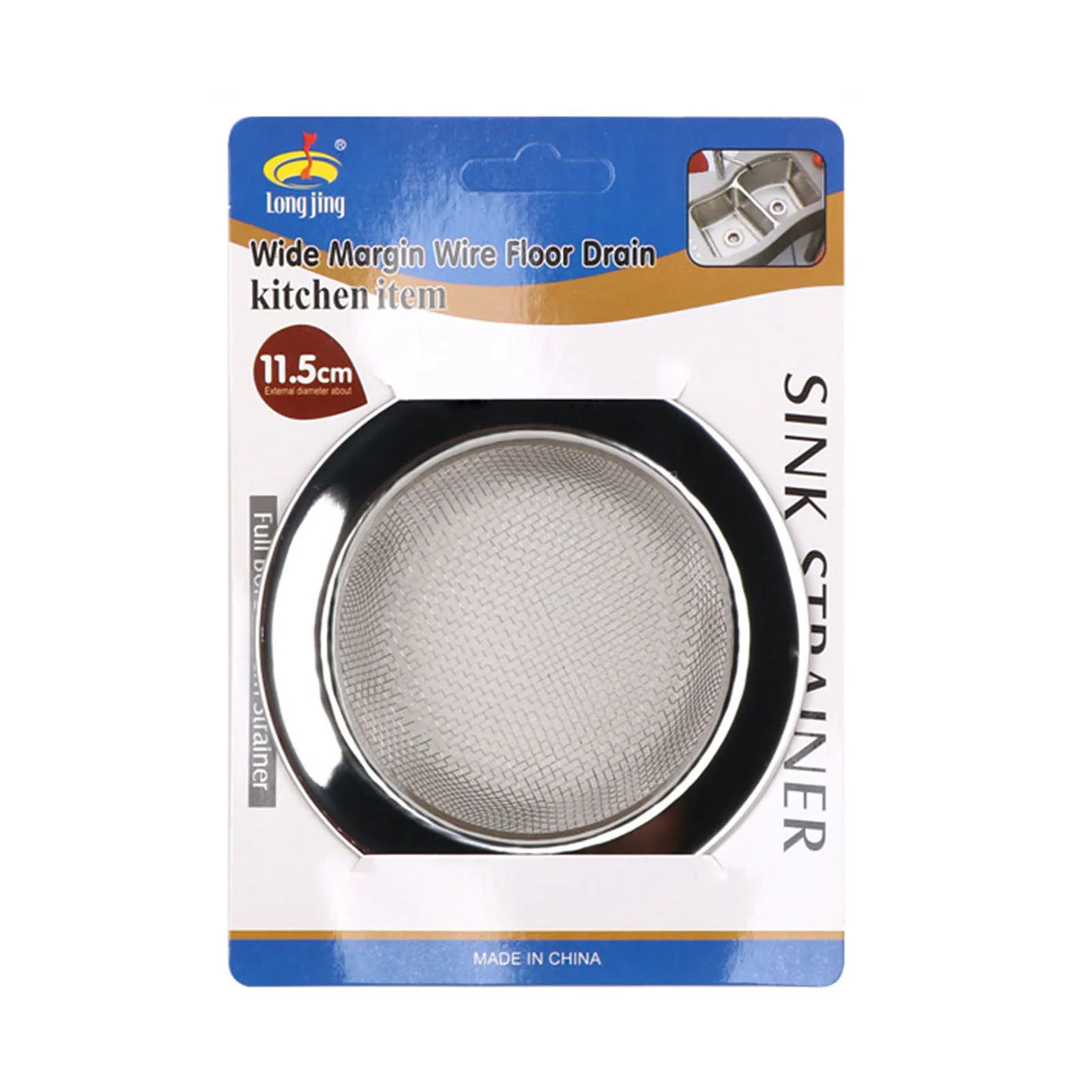 Stainless Steel Sink Strainer Easy to Install and Clean Hair Stopper Suitable for Washroom Hotel Bathroom