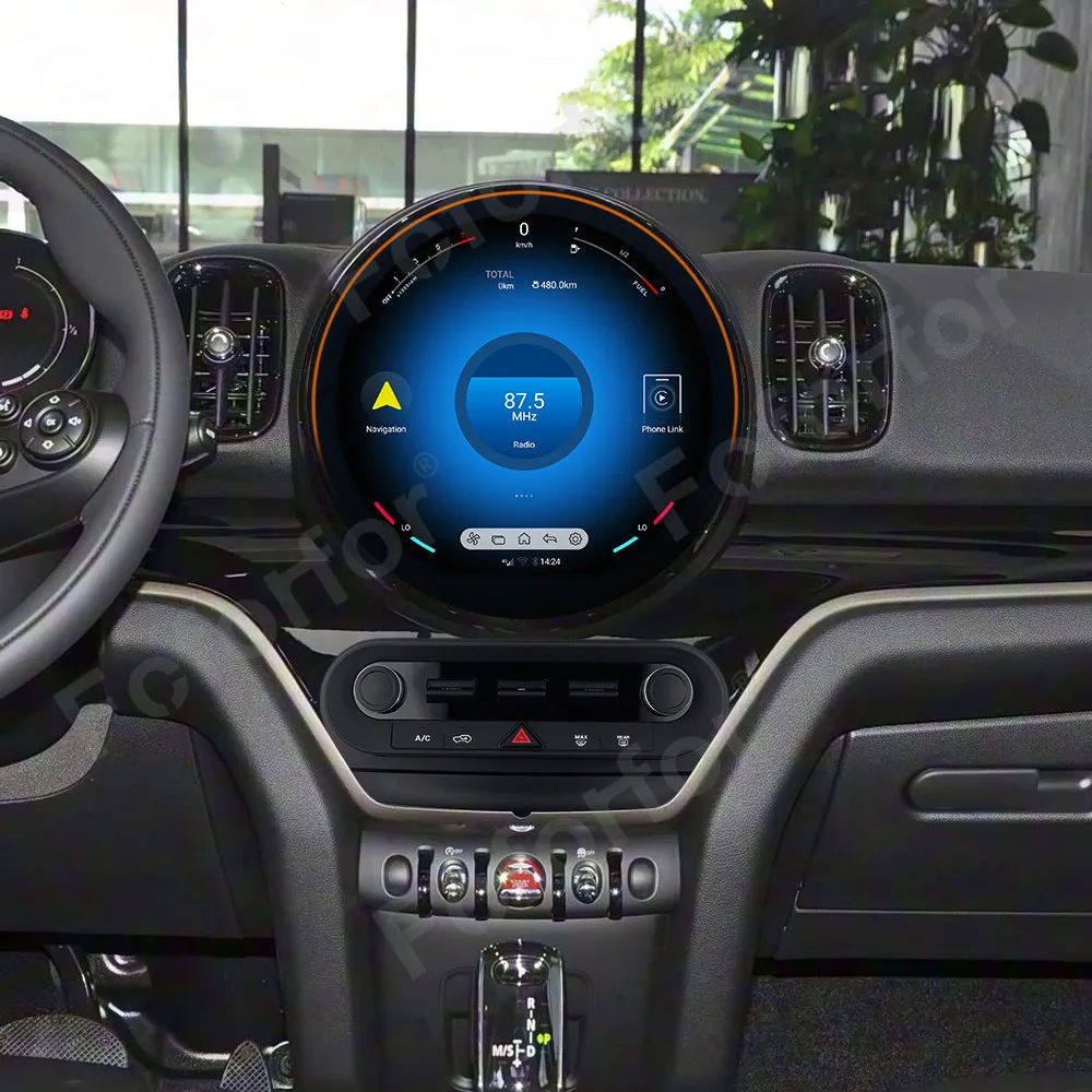 

11,8-дюймовый автомобильный радиоприемник Qualcomm Carplay для MINl Countryman F60 2017-2023 Android 13, мультимедийный плеер, GPS с окружающим освещением