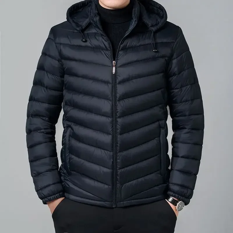 Man Padded Coat Hooded Down Jackets For Men Lightweight Puffer Padding Winter Parkas Young On Sale New In & Modern Outer Casual