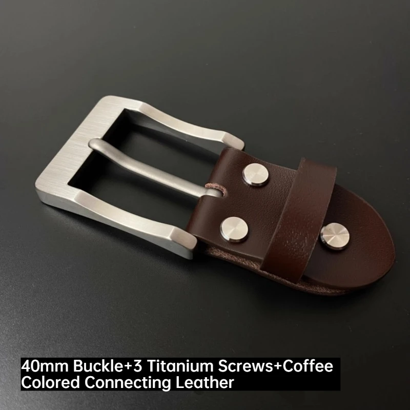 التيتانيوم النقي دبوس مشبك حزام رئيس 35/40 مللي متر سراويل تقليدية رجال الأعمال التيتانيوم معدن غير قابل للصدأ هيبوالرجينيك حزام مشبك