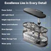 Indoor hydroponics growing system Premium adjustable herb kit transparent black ABS 4.2L pump