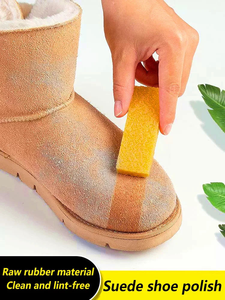 1/3/5 Piezas Borrador de Goma Natural para Zapatos, Bloque de Goma para Limpieza y Cuidado de Zapatos de Gamuza y Botas, Descontaminación, Pulido, Limpiador de Cuero para el Hogar ﻿