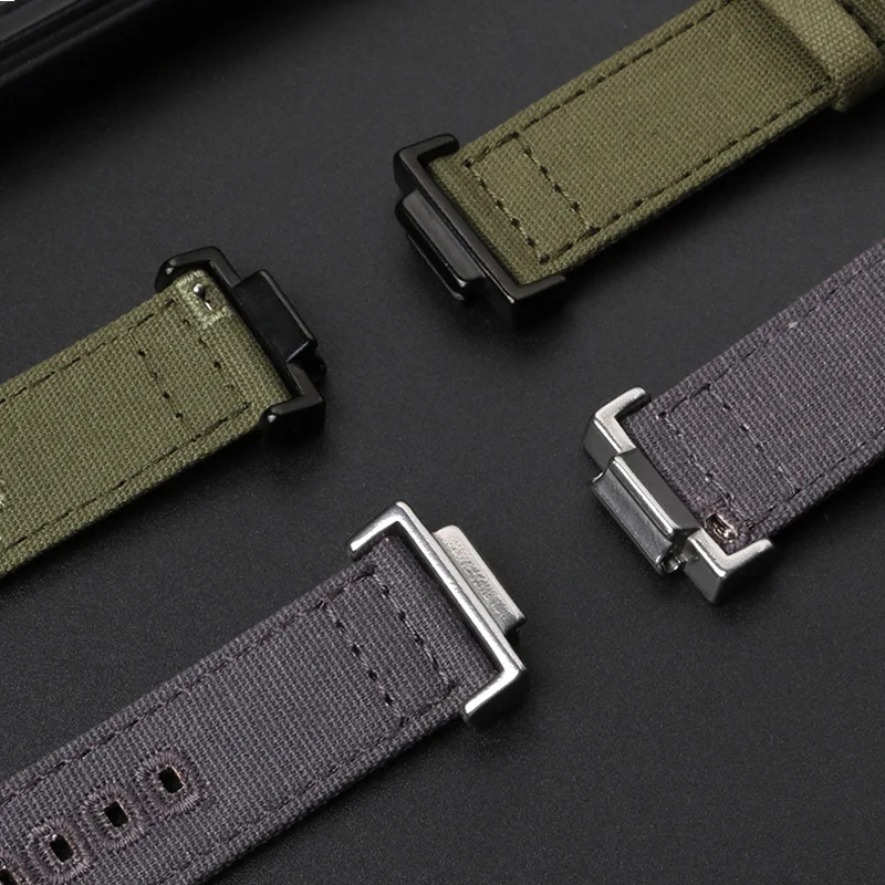 تعديل الرجال النايلون قماش حزام الساعات ل كاسيو G-SHOCK GA110/100/120 DW-5600 GW-B5600 GA2100 GA2110 لتقوم بها بنفسك حزام الساعات الرياضية