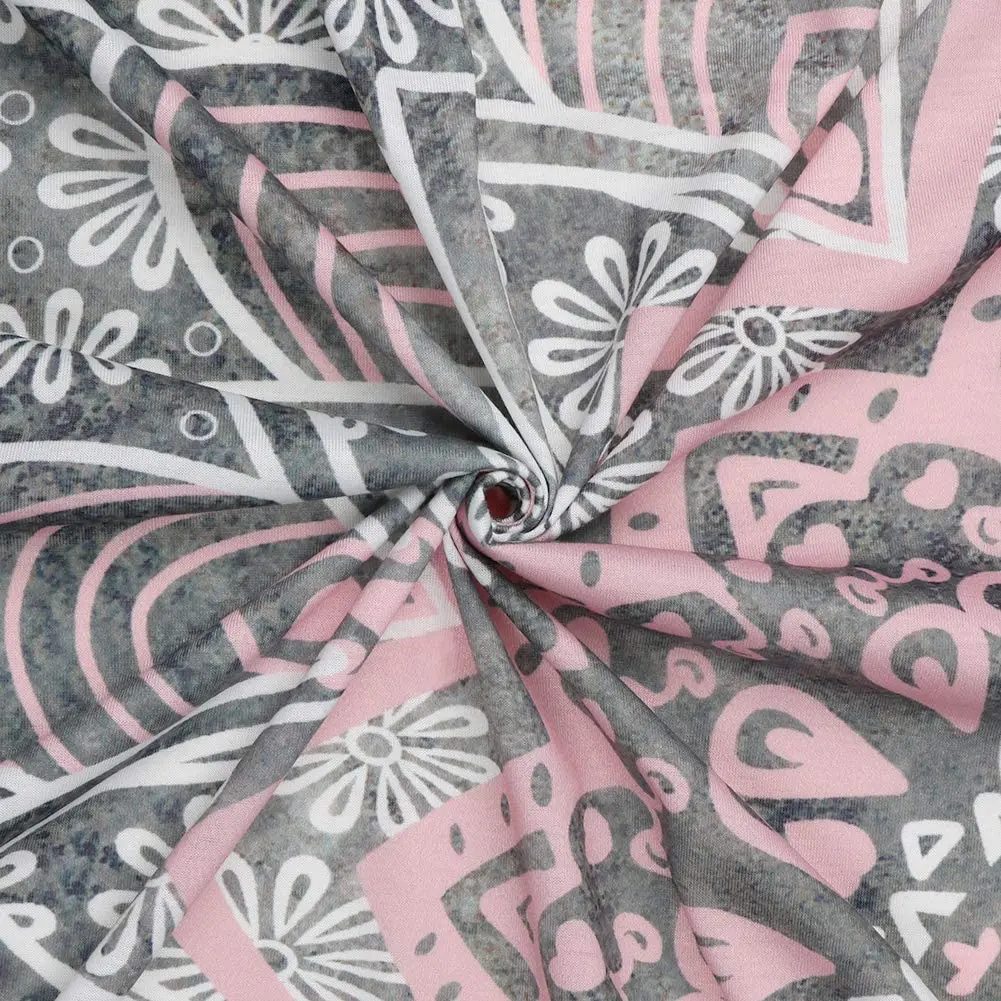 Indian Tapestry Hippie Bohemian Grey Pink Mandala Flower Tapestry Wall Hanging Bedding Tapestry