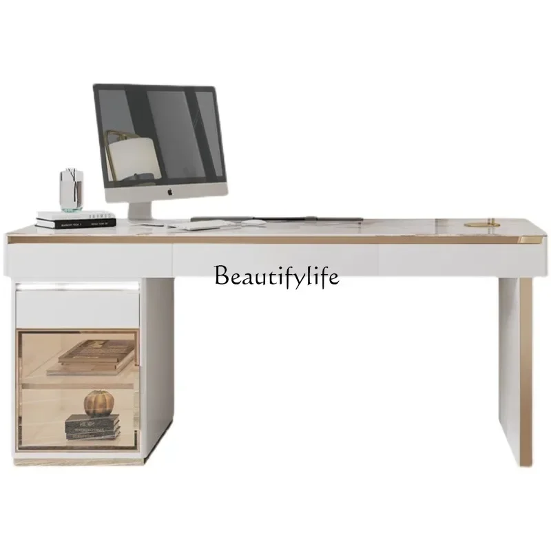 NEW Light luxury rock slab desk Italian minimalist Nordic simple modern office desk