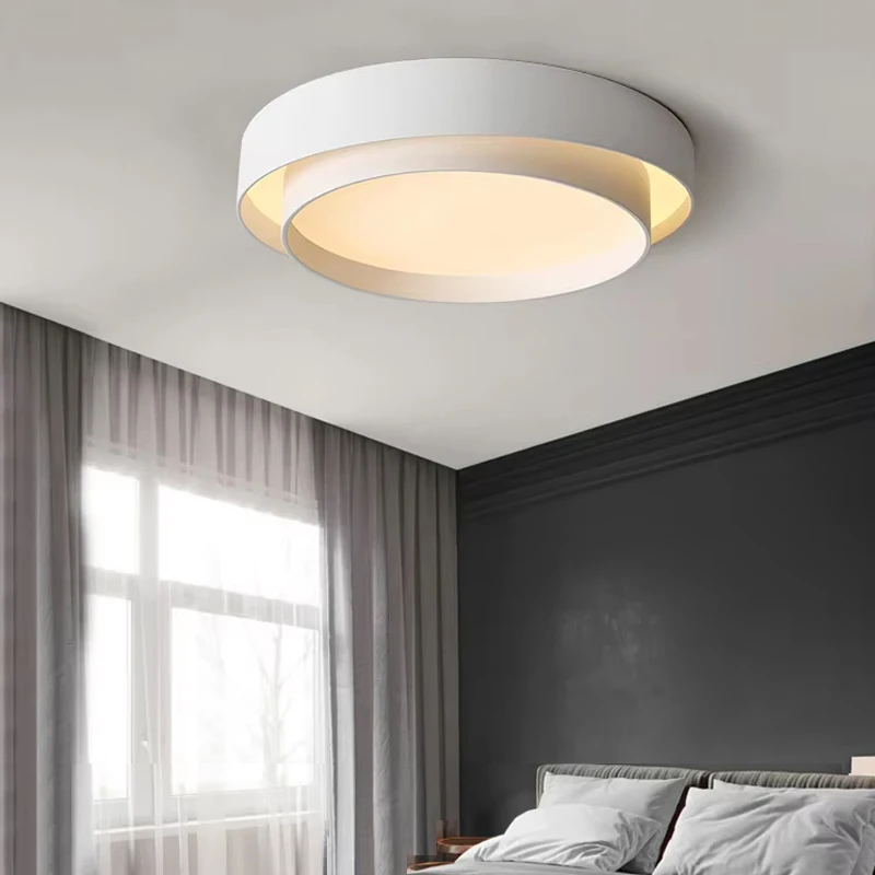 

Nordic Bedroom Lamp Modern Minimalist Lustre Room Led Ceiling Light Circular Living Room Pendant Lamps Indoor Home Decor Fixture