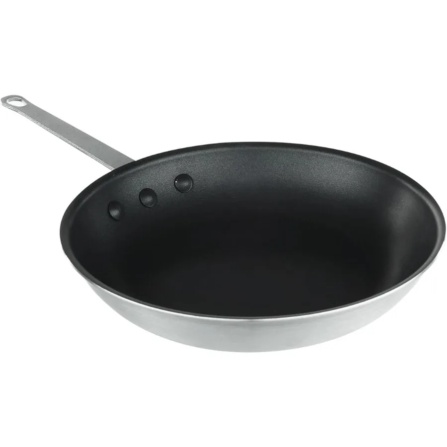 

Chef Approved 10 NonStick Fry Pan for Professional Kitchen Use: Ideal for Sauteing Frying and Grilling Steaks with Durable Rive