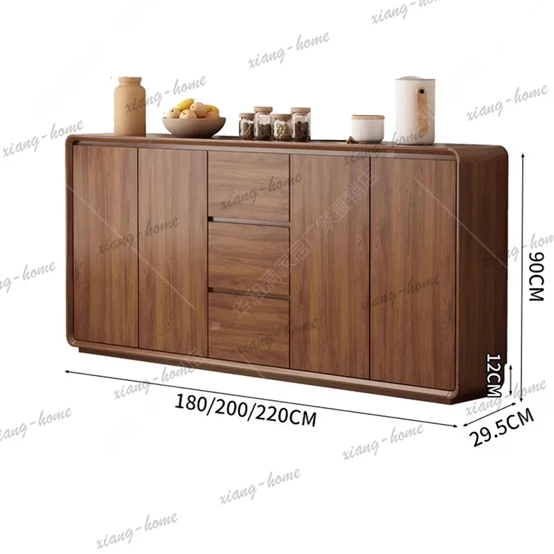 YJ Nordic Solid Wood Sideboards Modern Storage Vintage Chest of Drawers Kitchen Cabinets Design Hoom Furniture Aparador Blanco F