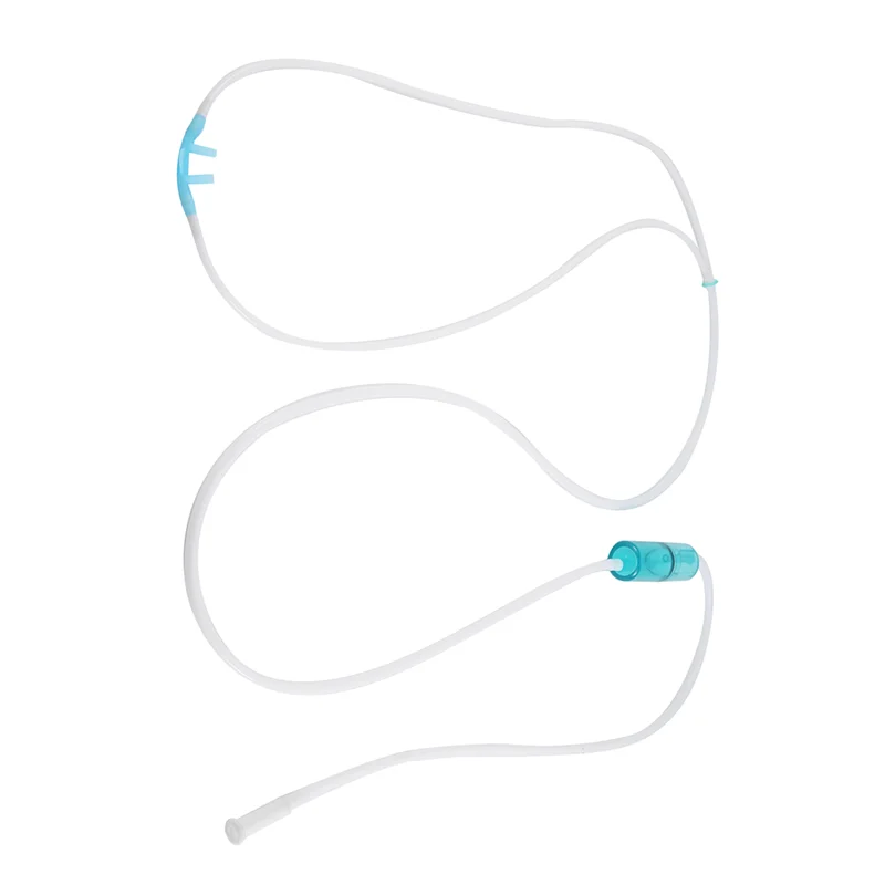 Полная кислородная трубка, изготовлен из эластичного силиконового материала, канюля для носа и кислорода, не легко деформируется и трещинам, простота в использовании и очистке.