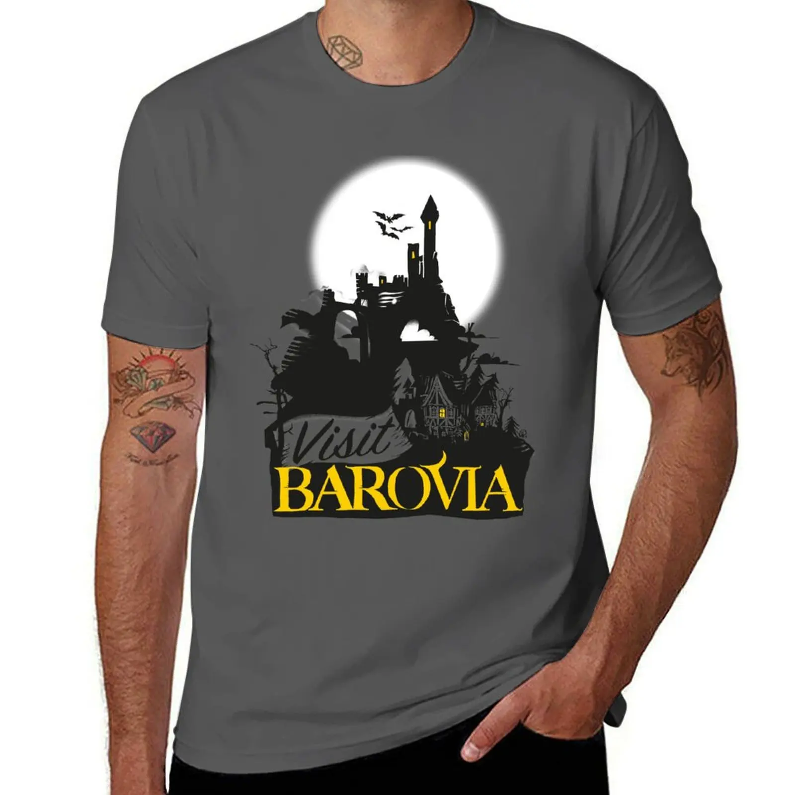 

VISIT BAROVIA T-Shirt shirts graphic Anime t-shirt mens fashion