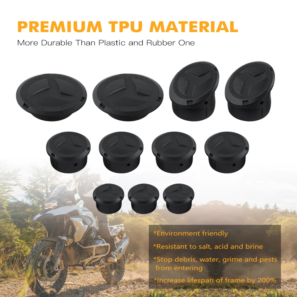 Tampa do buraco do quadro plug 11 peças para bmw r1200gs r 1200 gs lc aventura 2014-2018 r1250gs r 1250 gs lc aventura gsa 2018-2024