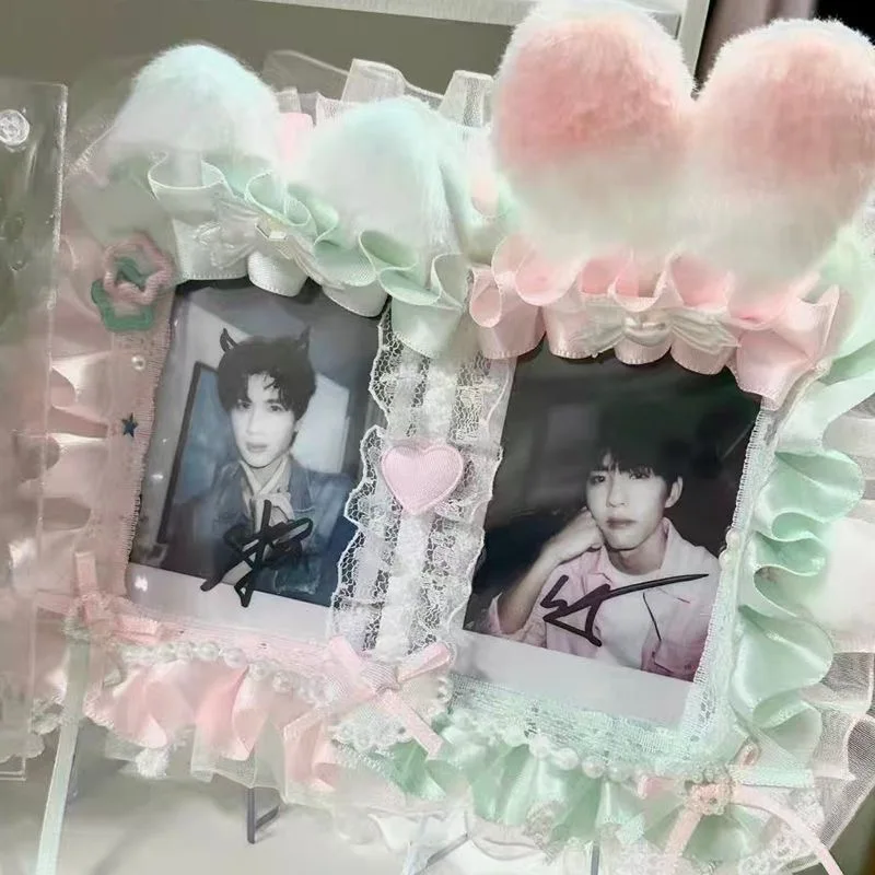 

Женская сумка-подвеска, аксессуары «сделай сам», предметы в стиле Лолиты y2k, идол, фотодисплей, карта, защита кошачьих ушей, кроличьих ушей, двойная карта, брелок