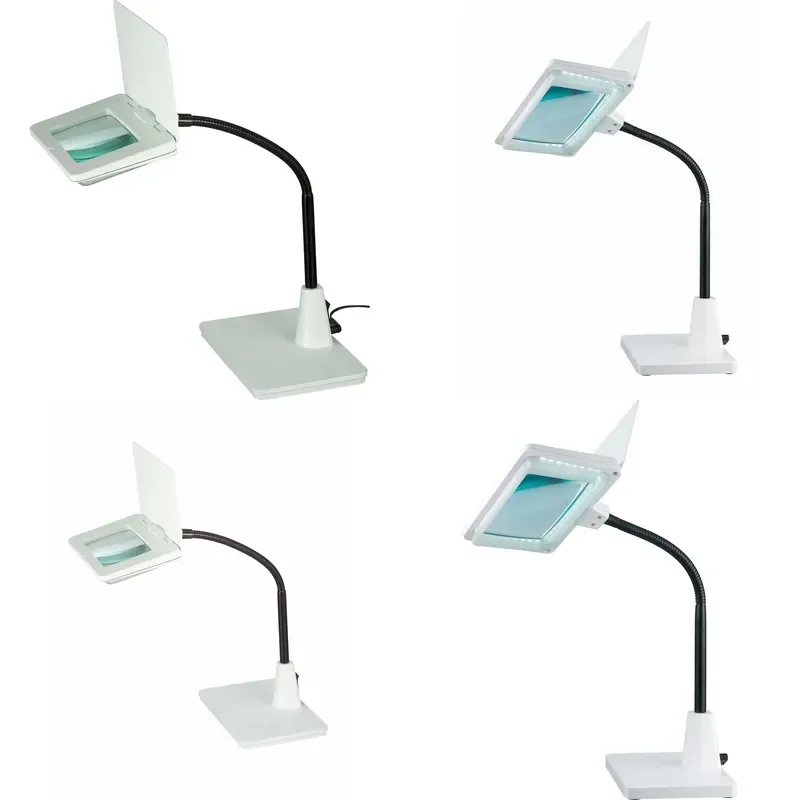 for Professional Close Work LED Illuminated Tabletop Magnifying Lamp Desk Type Loupe Light for Reading Repair Crafts